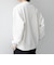 〈洗濯機可能〉ワッフル ワンポイント クルーネック Tシャツ(ロンT)◇
