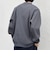 〈洗濯機可能〉ワッフル ワンポイント クルーネック Tシャツ(ロンT)◇