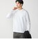 【WEB限定】SHIPS:〈接触冷感/手洗い可能〉100/2 クロスネック ビズ ロングスリーブ Ｔシャツ
