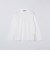 【WEB限定】SHIPS:〈接触冷感/手洗い可能〉100/2 クロスネック ビズ ロングスリーブ Ｔシャツ
