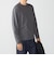【WEB限定】SHIPS:〈接触冷感/手洗い可能〉100/2 クロスネック ビズ ロングスリーブ Ｔシャツ