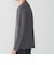【WEB限定】SHIPS:〈接触冷感/手洗い可能〉100/2 クロスネック ビズ ロングスリーブ Ｔシャツ