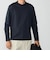 【WEB限定】SHIPS:〈接触冷感/手洗い可能〉100/2 クロスネック ビズ ロングスリーブ Ｔシャツ
