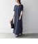 SHIPS any:〈洗濯機可能〉バイカラー クルーネック TEE ワンピース