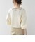 【WEB限定】〈手洗い可能〉配色 ステッチ アイレット スキッパー ニット