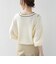 【WEB限定】〈手洗い可能〉配色 ステッチ アイレット スキッパー ニット