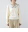 【WEB限定】〈手洗い可能〉配色 ステッチ アイレット スキッパー ニット