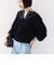 【WEB限定】〈手洗い可能〉配色 ステッチ アイレット スキッパー ニット