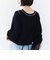 【WEB限定】〈手洗い可能〉配色 ステッチ アイレット スキッパー ニット