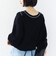 【WEB限定】〈手洗い可能〉配色 ステッチ アイレット スキッパー ニット