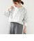《一部予約》【WEB限定】フラワー レース ニードルパンチ ロング スリーブ プルオーバー