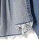 【WEB限定】〈手洗い可能〉ライトオンス レース コンビ デニム ロングスリーブ シャツ