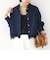 【WEB限定】〈手洗い可能〉ライトオンス レース コンビ デニム ロングスリーブ シャツ