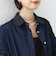 【WEB限定】〈手洗い可能〉ライトオンス レース コンビ デニム ロングスリーブ シャツ