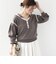 【WEB限定】〈手洗い可能〉トリム ヘンリーネック フード ニット パーカ