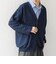 〈手洗い可能〉ブークレ リラックス ニット カーディガン◇
