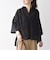 【WEB限定】〈手洗い可能〉シアー ドット レギュラーカラー ギャザー シャツ