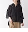 【WEB限定】〈手洗い可能〉シアー ドット レギュラーカラー ギャザー シャツ