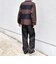 〈手洗い可能〉ラガー ボーダー ハーフジップ ニット ポロ◇