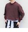 〈手洗い可能〉ウール混 アンチピリング デザインリブ クルーネック ニット◇