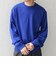 〈手洗い可能〉ウール混 アンチピリング デザインリブ クルーネック ニット◇