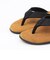 ISLAND SLIPPER x GROWN&SEWN: TONG W/OAK BLACK D