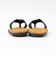 ISLAND SLIPPER x GROWN&SEWN: TONG W/OAK BLACK D