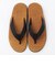 ISLAND SLIPPER x GROWN&SEWN: TONG W/OAK BLACK D