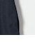 〈洗濯機可能〉カーブネック ノースリーブ ワンピース［NAVY BLUE］