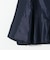 〈手洗い可能〉パフ スリーブ ノーカラー ジャケット［NAVY BLUE］