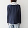 〈手洗い可能〉ウールライク レース カラー ジャケット［NAVY BLUE］