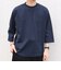 〈洗濯機可能〉ピマ コットン ワンポイント 刺繍 7分袖 ポケット Tシャツ◇