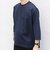 〈洗濯機可能〉ピマ コットン ワンポイント 刺繍 7分袖 ポケット Tシャツ◇