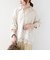 《一部追加予約》【WEB限定】〈手洗い可能〉レーストリム スキッパー ポロ襟 ニット