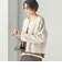 〈手洗い可能〉ノーカラー ヘアリー ニット ジャケット