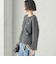 〈手洗い可能〉ノーカラー ヘアリー ニット ジャケット