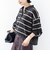【WEB限定】〈手洗い可能〉モール パイル 配色 / ボーダー ポロ ニット