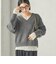 〈手洗い可能〉ウール カシミヤ V ネック プルオーバー