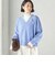 〈手洗い可能〉ウール カシミヤ V ネック プルオーバー