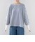 【WEB限定】〈手洗い可能〉バック レース 袖 ロング リブ ドルマン プルオーバー