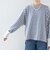 【WEB限定】〈手洗い可能〉バック レース 袖 ロング リブ ドルマン プルオーバー