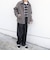 PURE WOOL MELTON リラックス ジップアップ ショート ブルゾン◆