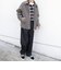 PURE WOOL MELTON リラックス ジップアップ ショート ブルゾン◆