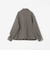 PURE WOOL MELTON リラックス ジップアップ ショート ブルゾン◆