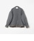 PURE WOOL MELTON リラックス ジップアップ ショート ブルゾン◆