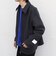 PURE WOOL MELTON リラックス ジップアップ ショート ブルゾン◆