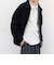 PURE WOOL MELTON リラックス ジップアップ ショート ブルゾン◆