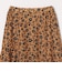 〈洗濯機可能〉フラワー プリント ギャザー フレア イージー スカート