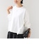 【WEB限定】〈洗濯機可能〉オーガニックコットン フリル ロングスリーブ TEE