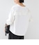 【WEB限定】〈洗濯機可能〉オーガニックコットン フリル ロングスリーブ TEE